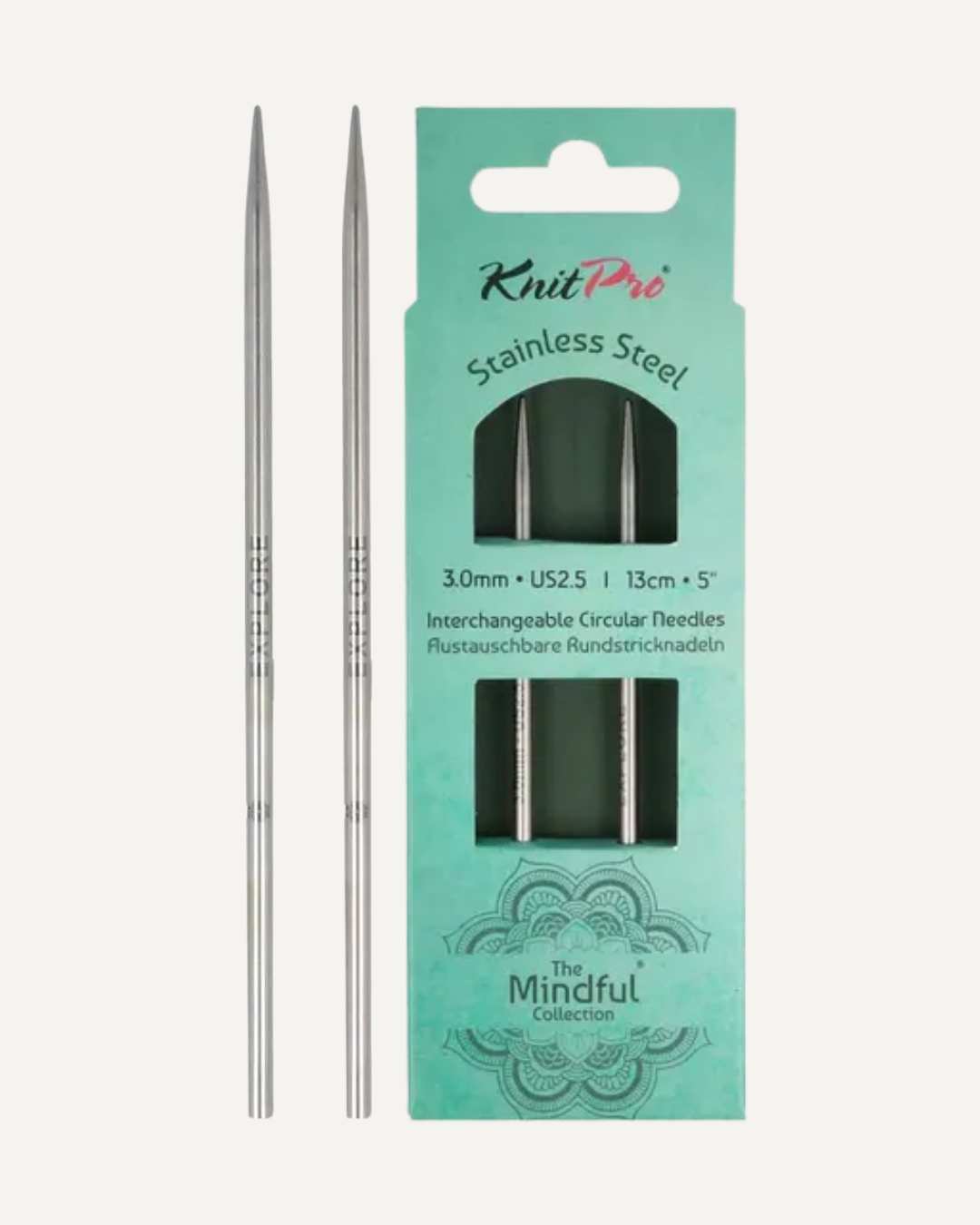 KnitPro Mindful 13cm útskiptanlegir prjónar