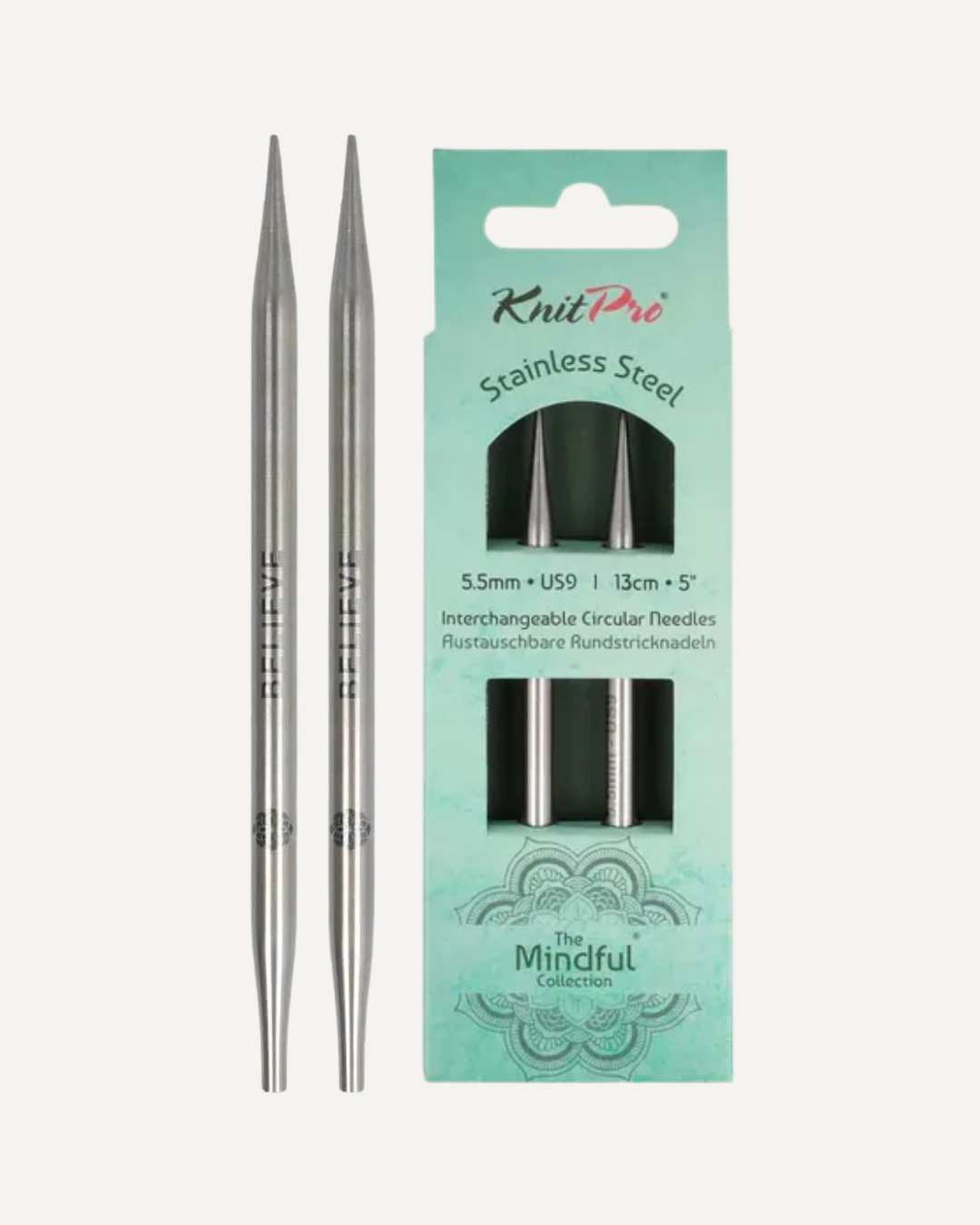 KnitPro Mindful 13cm útskiptanlegir prjónar