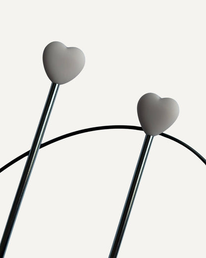 Hjarta prjónastopparar