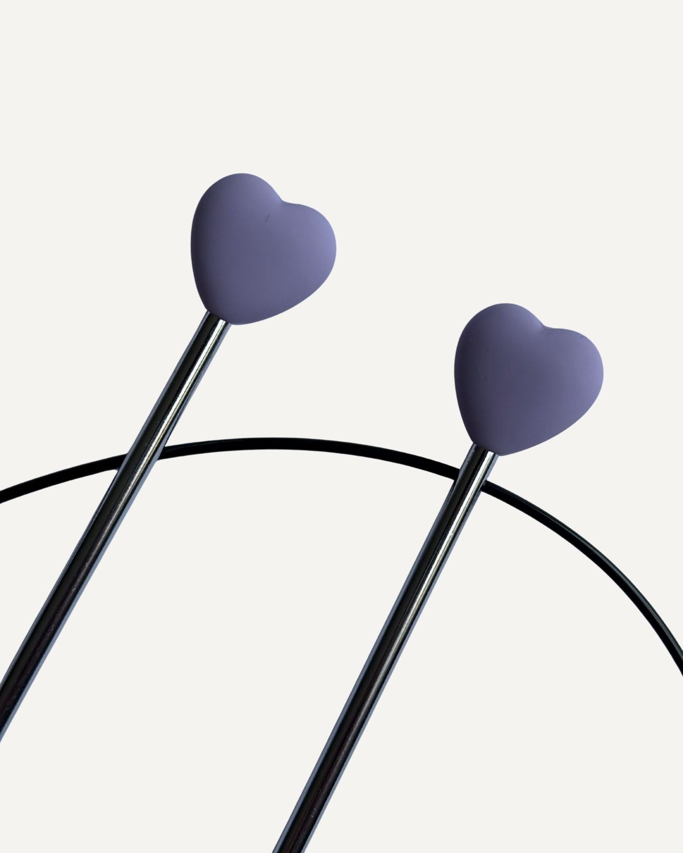 Hjarta prjónastopparar