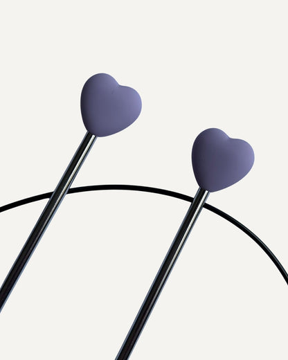 Hjarta prjónastopparar